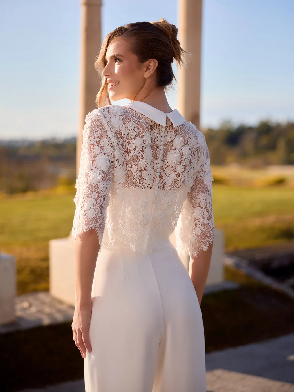 Bianco Evento Boleros 2027 E522 Accessoire für Brautlooks, Ansicht 2