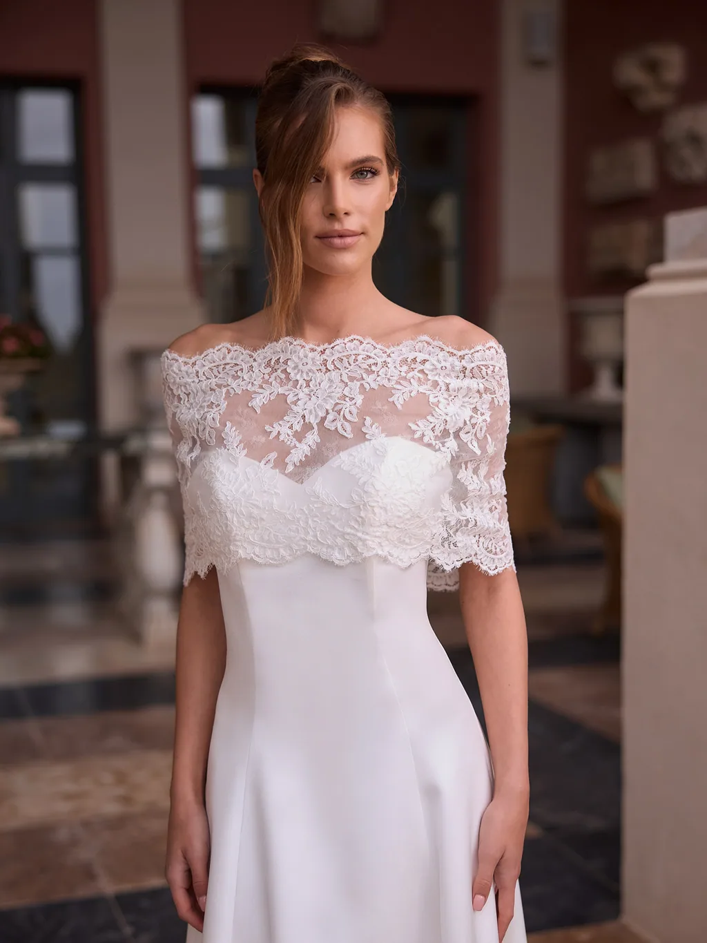 Bianco Evento Boleros 2027 E546 Accessoire für Brautlooks, Ansicht 1