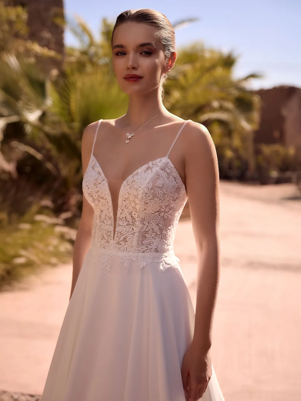 Bianco Evento Brautkleid Lineth, Ansicht 3