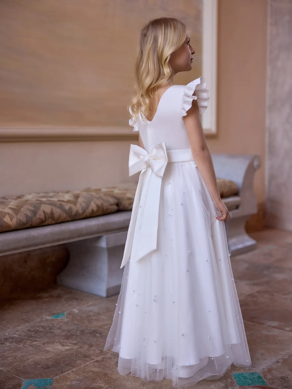Bianco Evento Communion 2027 Kommunionkleid ME4000, Ansicht 2