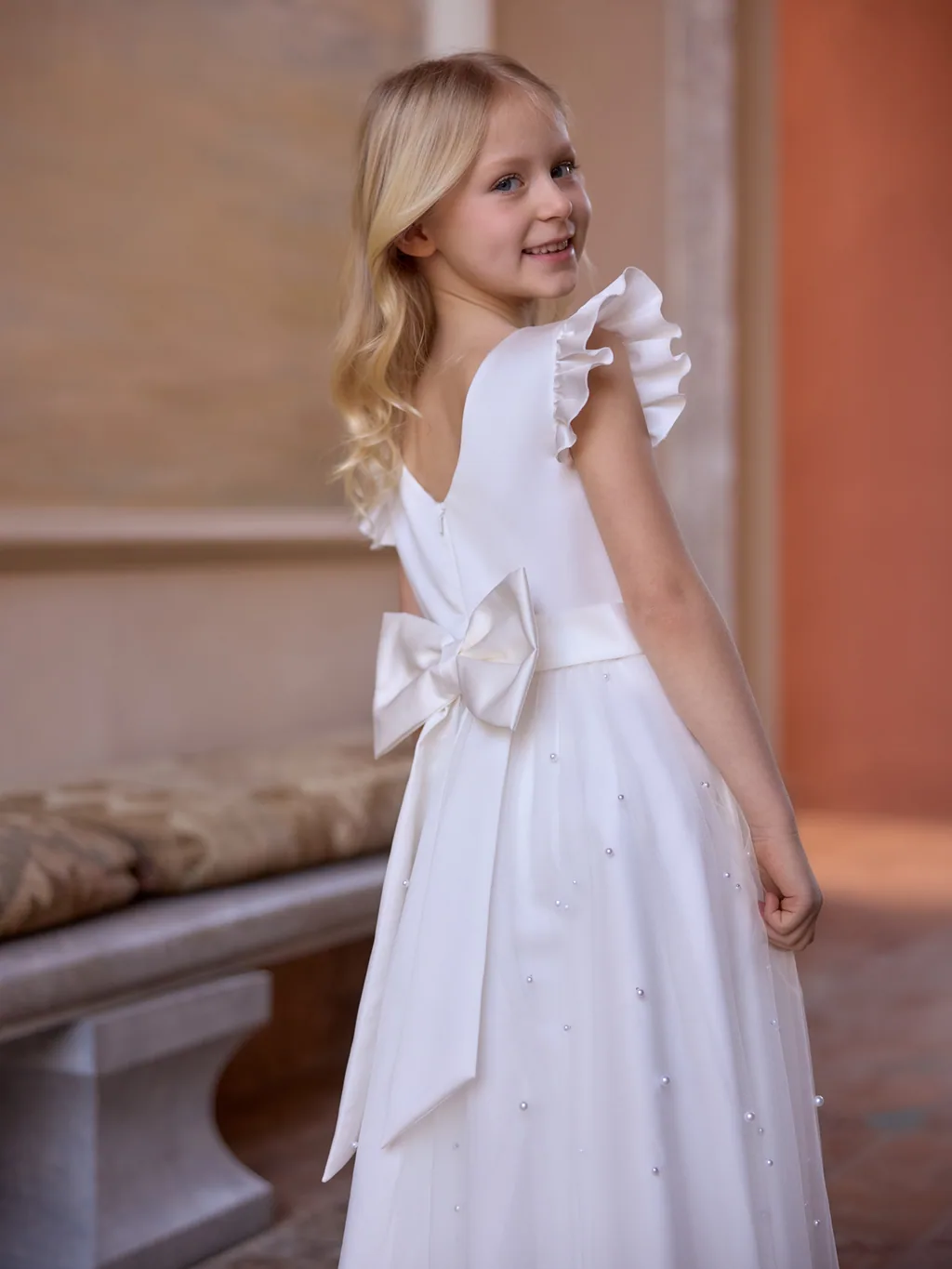 Bianco Evento Communion 2027 Kommunionkleid ME4000, Ansicht 4