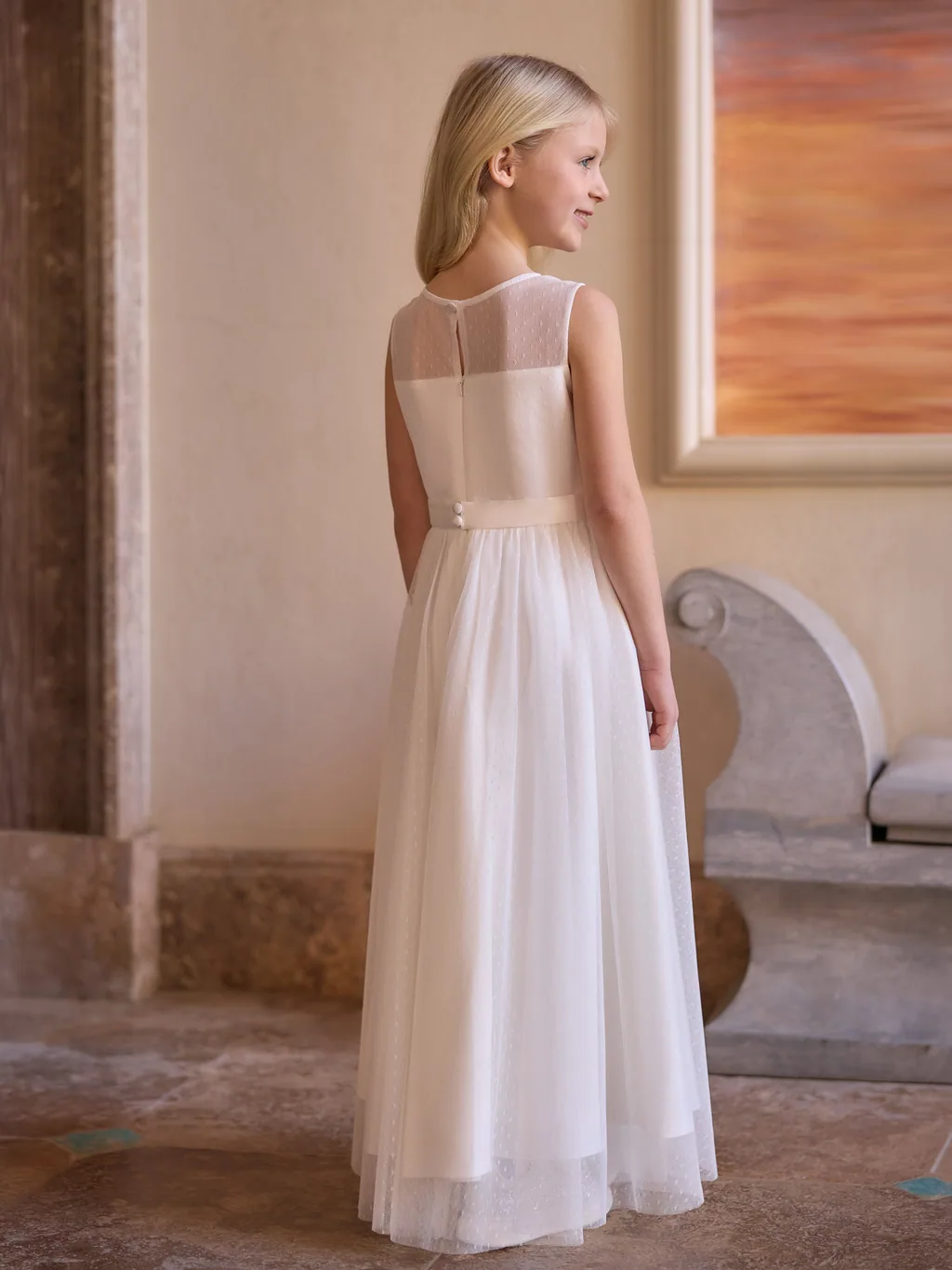 Bianco Evento Communion 2027 Kommunionkleid ME4300, Ansicht 2