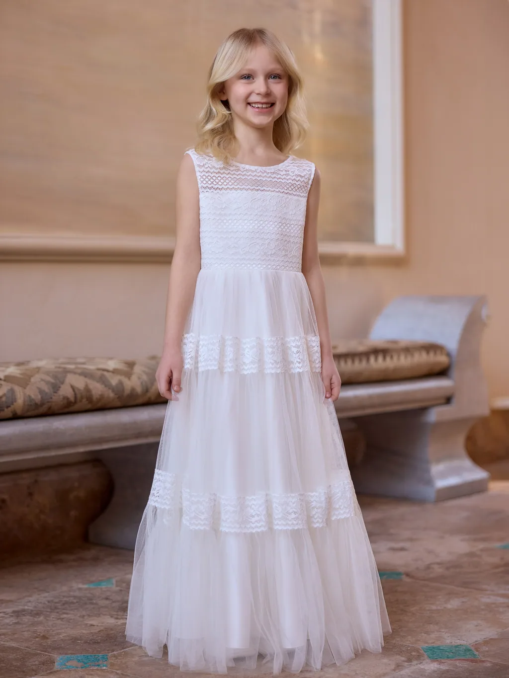Bianco Evento Communion 2027 Kommunionkleid ME4400, Ansicht 1