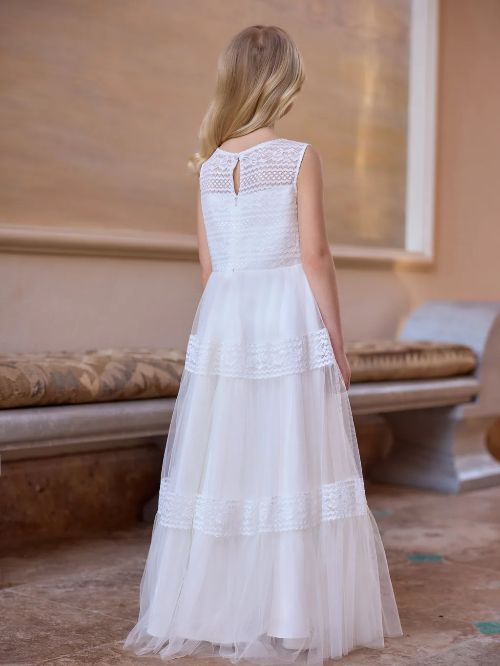 Bianco Evento Communion 2027 Kommunionkleid ME4400, Ansicht 2