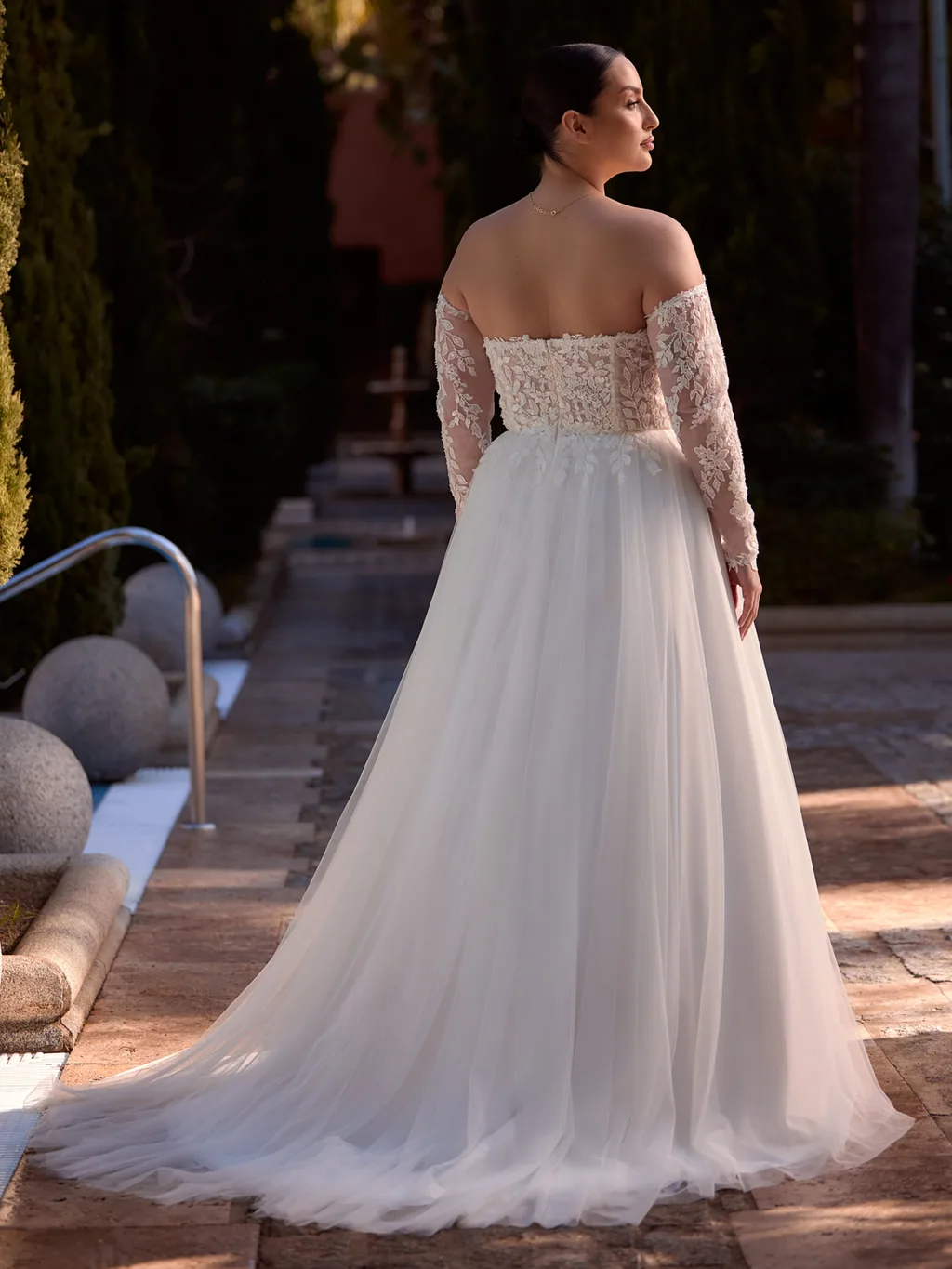 Bianco Evento Plus Size 2027 Brautkleid Arwena, Ansicht 2
