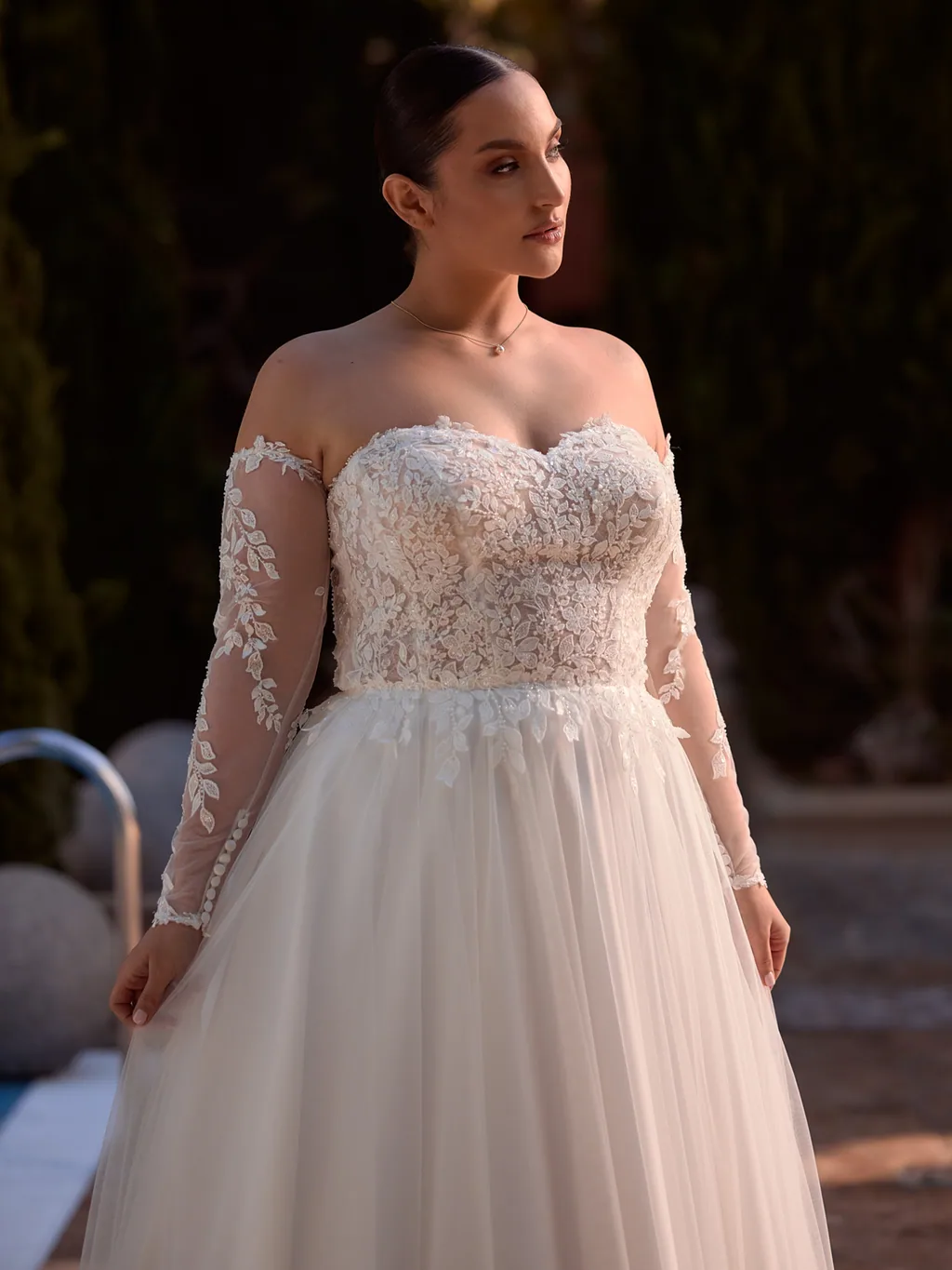 Bianco Evento Plus Size 2027 Brautkleid Arwena, Ansicht 3