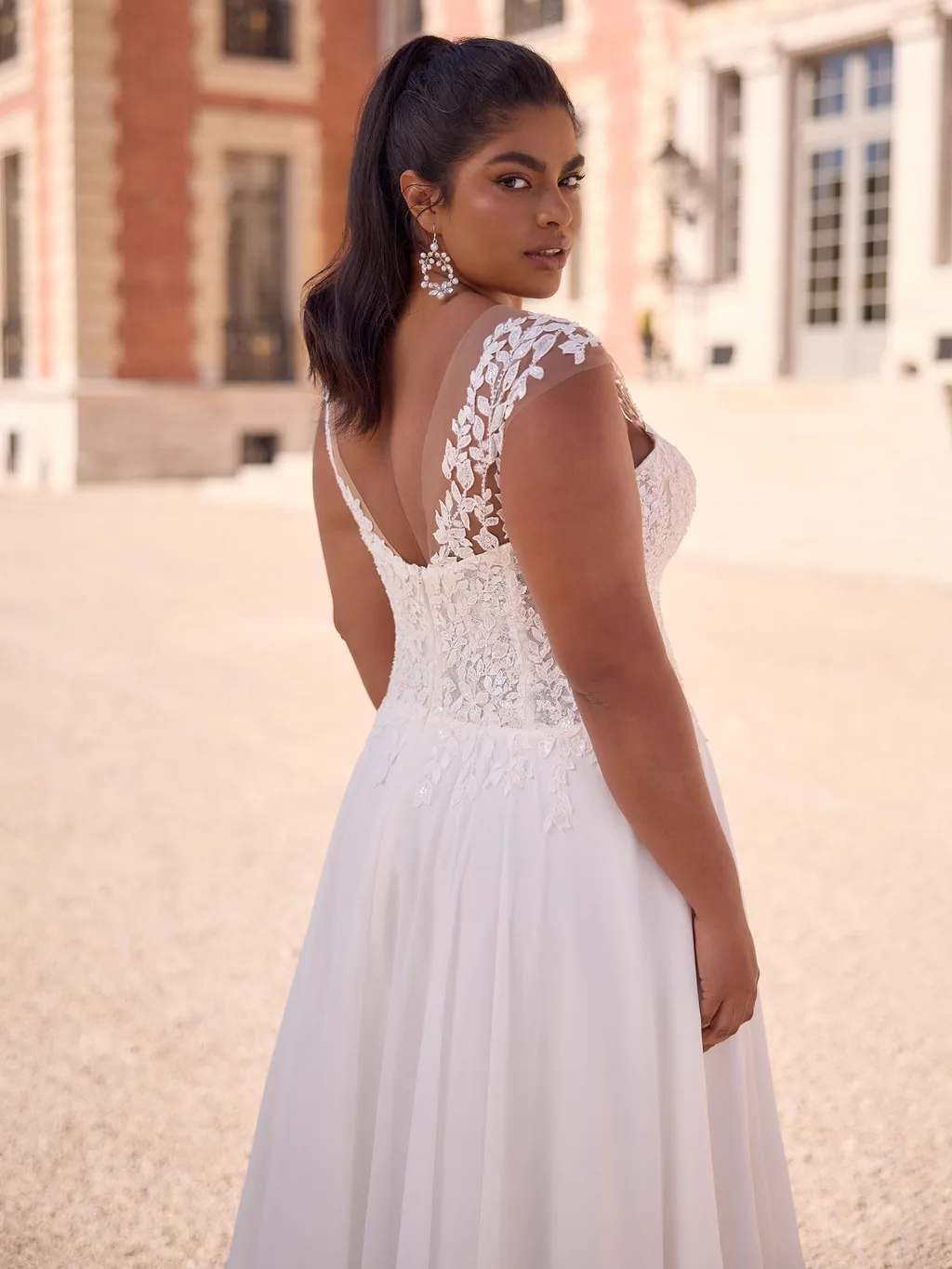 Bianco Evento Plus Size Brautkleid Giada, Ansicht 4
