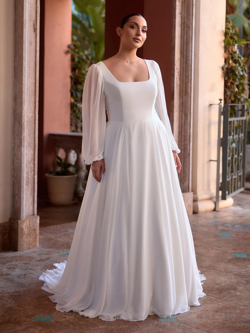 Bianco Evento Plus Size 2027 Brautkleid Odella, Ansicht 1