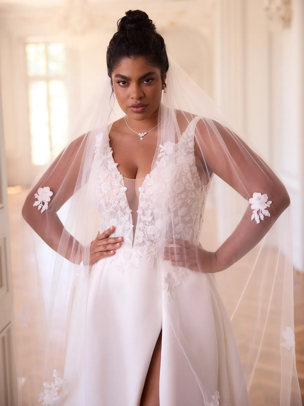 Bianco Evento Veils S529 Accessoire für Brautlooks, Ansicht 2