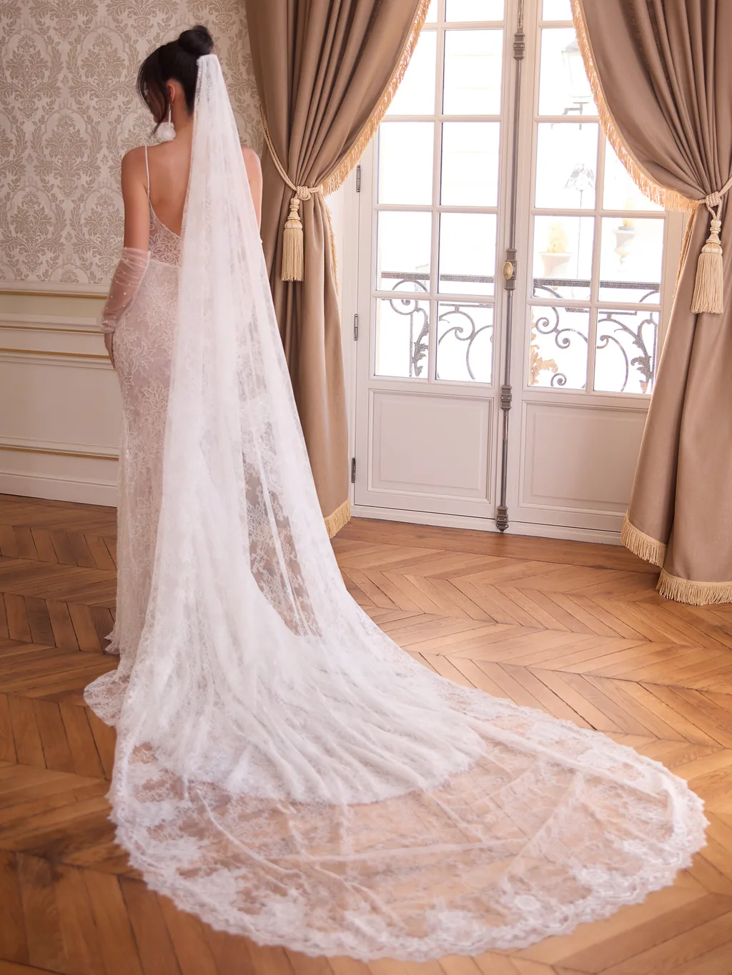 Bianco Evento Veils S547 Accessoire für Brautlooks, Ansicht 3