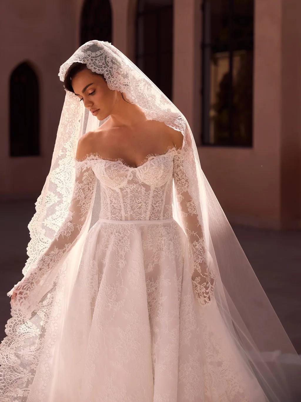 Bianco Evento Veils 2027 S574 Accessoire für Brautlooks, Ansicht 3